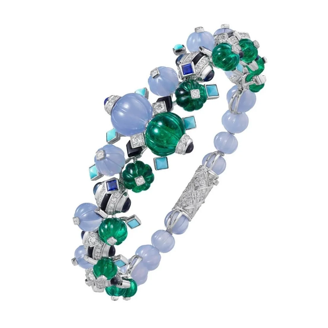 

New S925 Silver Bracelet High Carbon Diamond Card Home Fruit Tips Luxury Versatile Women's Bracelet Wedding Jewelry