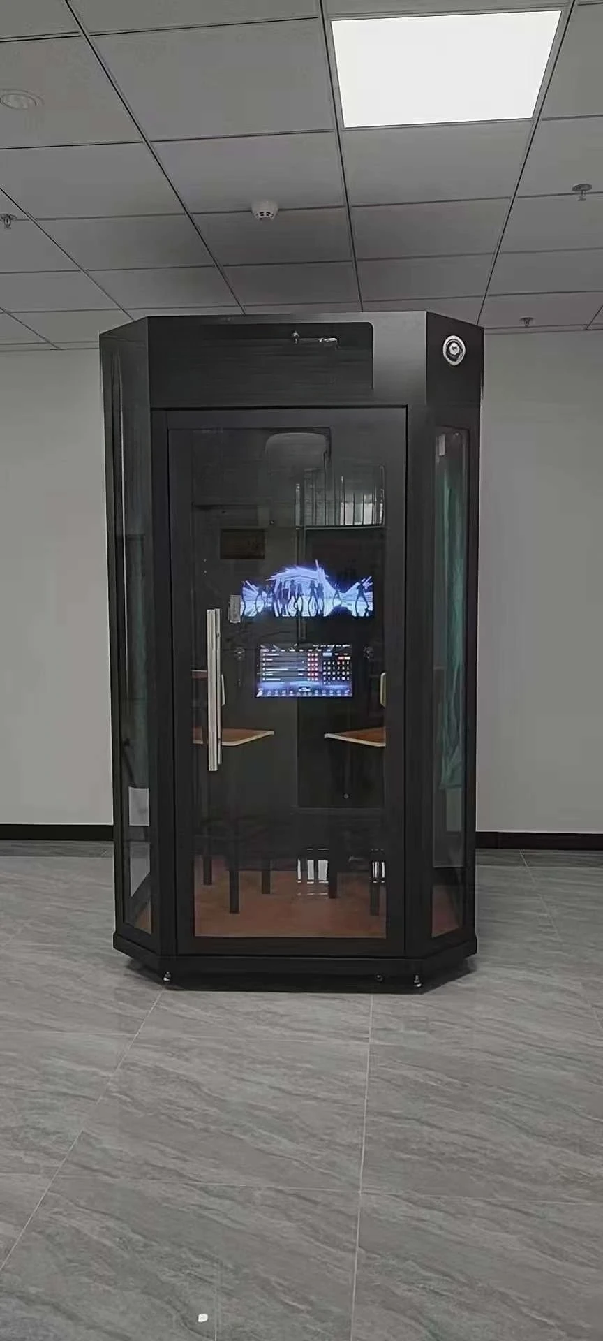 Commercial self-service unattended karaoke singing bar