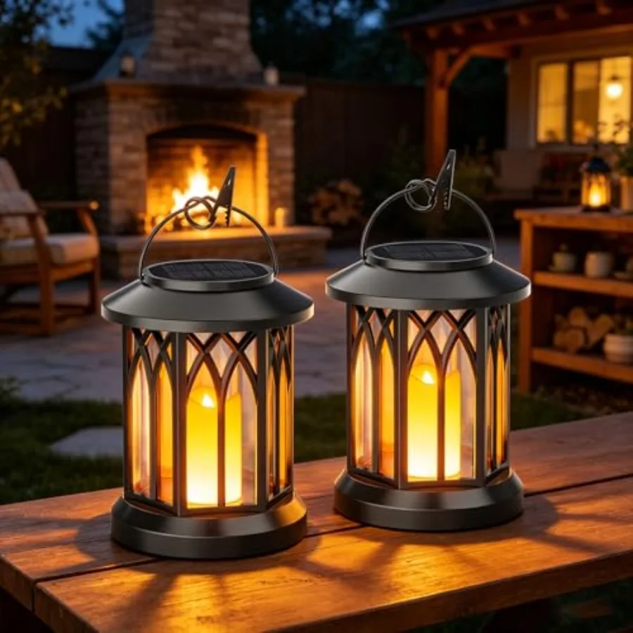

Kooper Solar Lantern Outdoor Lights Hanging Solar Lanterns Outdoor Waterproof Lanterns Decorative Outdoor LED Flickering Light
