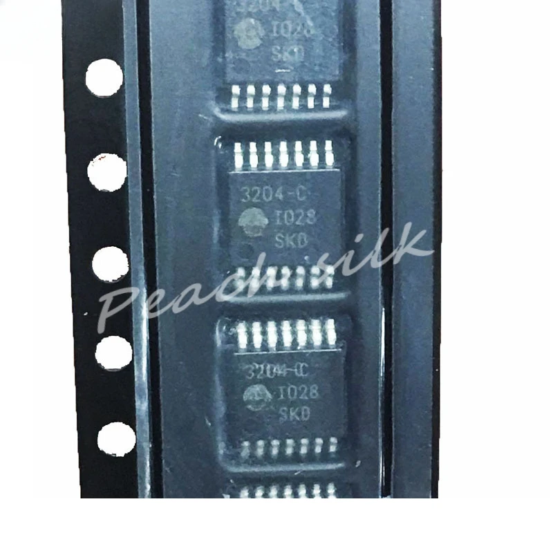 (5piece)MCP3204-CI/ST TSSOP-14 screen printed 3204-C analog-to-digital converter chip is brand new