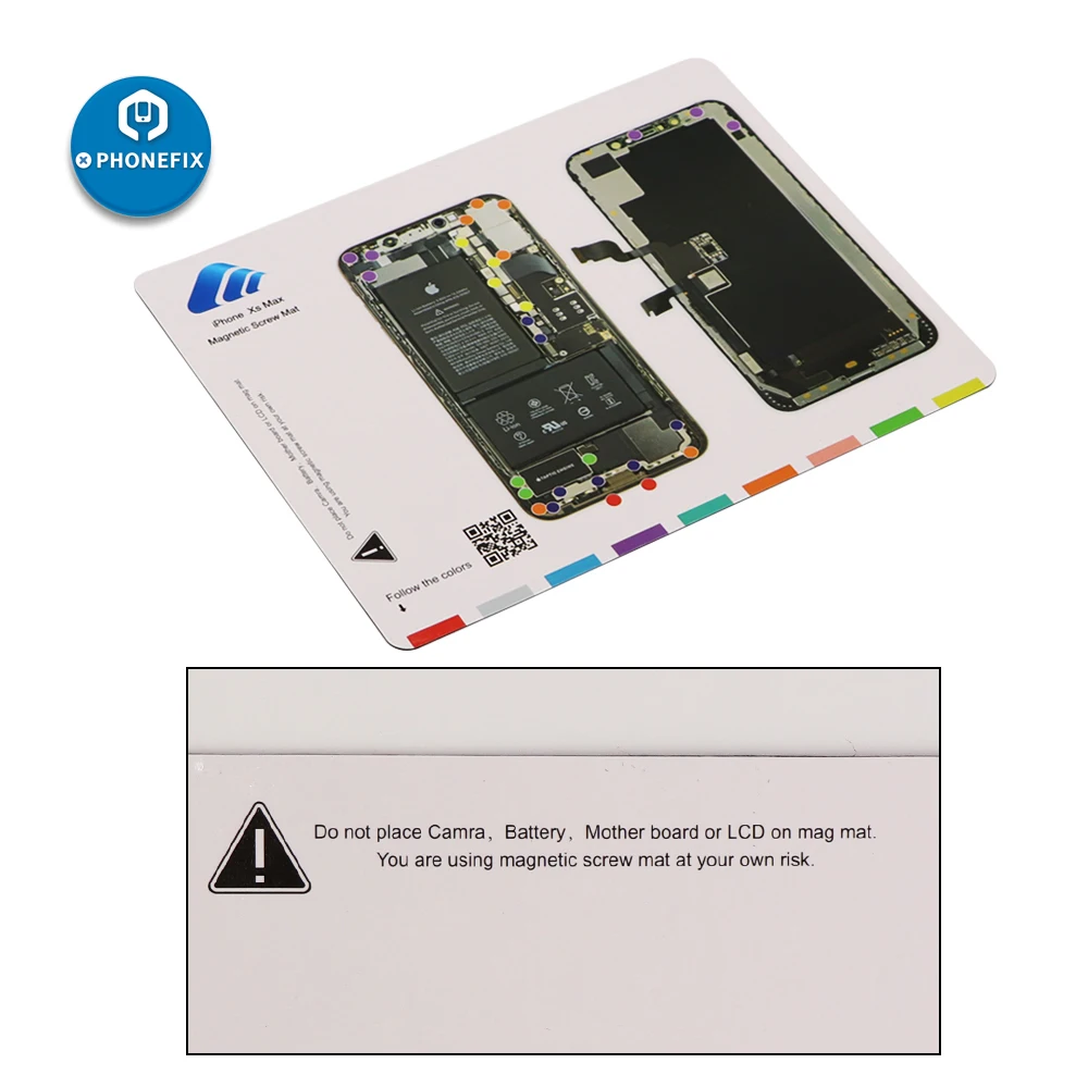 Viti per telefono Organizer Pad tappetino magnetico per Iphone 8 8P X XS MAX XR smontaggio smontaggio vite guida Pad