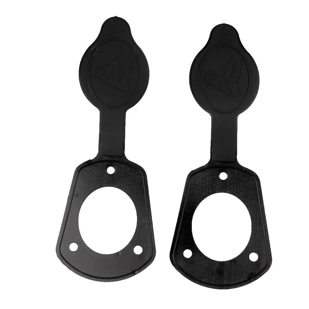 Flush Mount Rod Holder Cap Gasket ABS Material Black Small Size Fishing Tackle Accessory for Boat Kayak Canoe