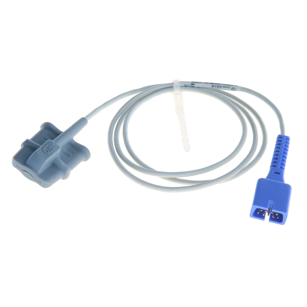 

NELL Oxi DS-100A 9-контактный зонд Spo2 для взрослых, мягкий силиконовый датчик Spo2