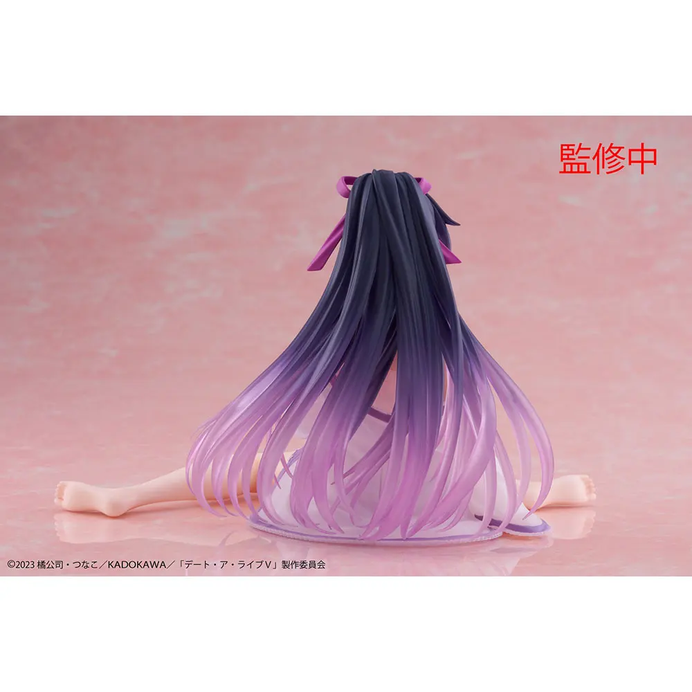 11CM Anime DATE A LIVE Figure Yatogami Tohka Sitting Pajamas Anime Model Toy Gift Collection Decorative Ornaments PVC