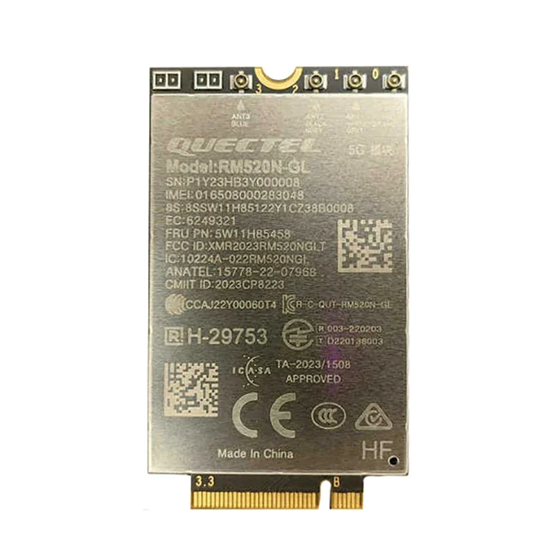 Quectel RM520N-GL 5G Sub-6GHz Module 5W11H85458 WWAN Card For Thinkpad X1 Carbon 12th T14 P14s Gen5 Magic Bay Studio Laptop