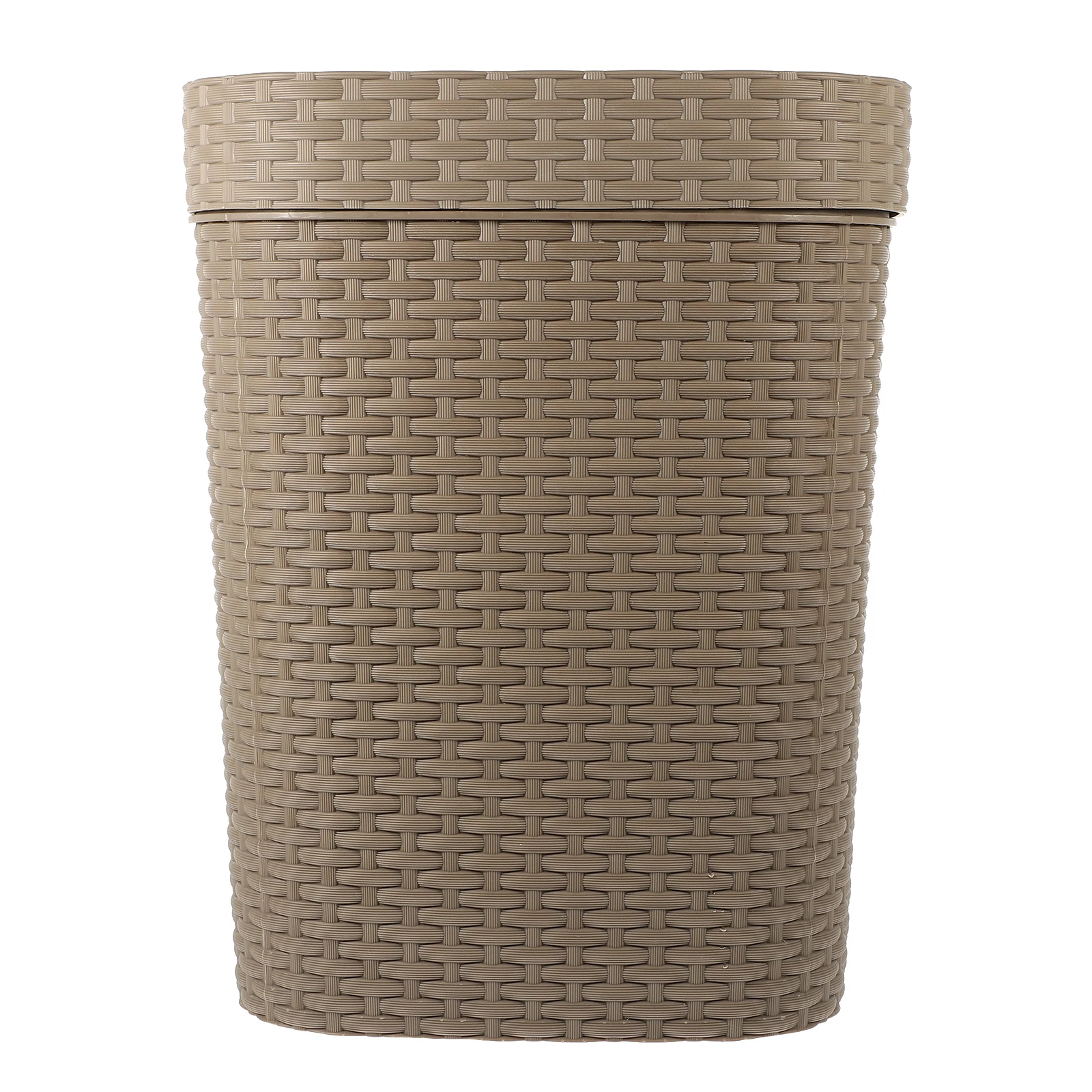 

Imitation Rattan Garbage Can Large Capacity Woven Trash Container For Home Office Bathroom Bedroom Laundry Room Household Waste