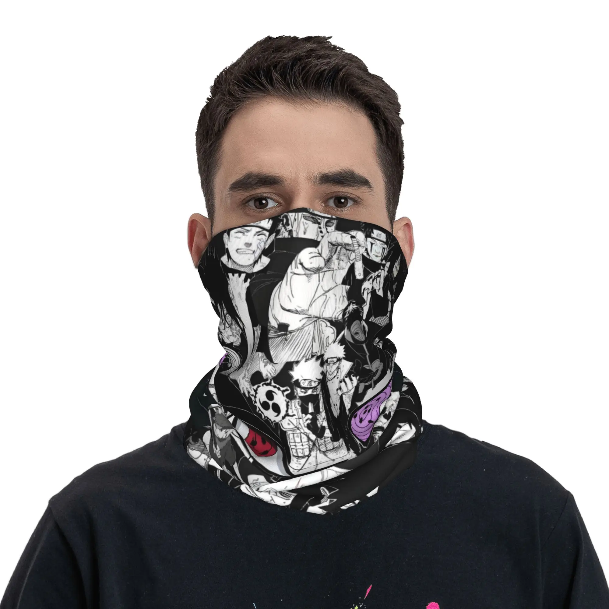 

Многофункциональный шарф-бандана Custom U-Uchihaes Sasuke Hot Comic для мужчин и женщин, с защитой от УФ-излучения, зимний, классический, для походов