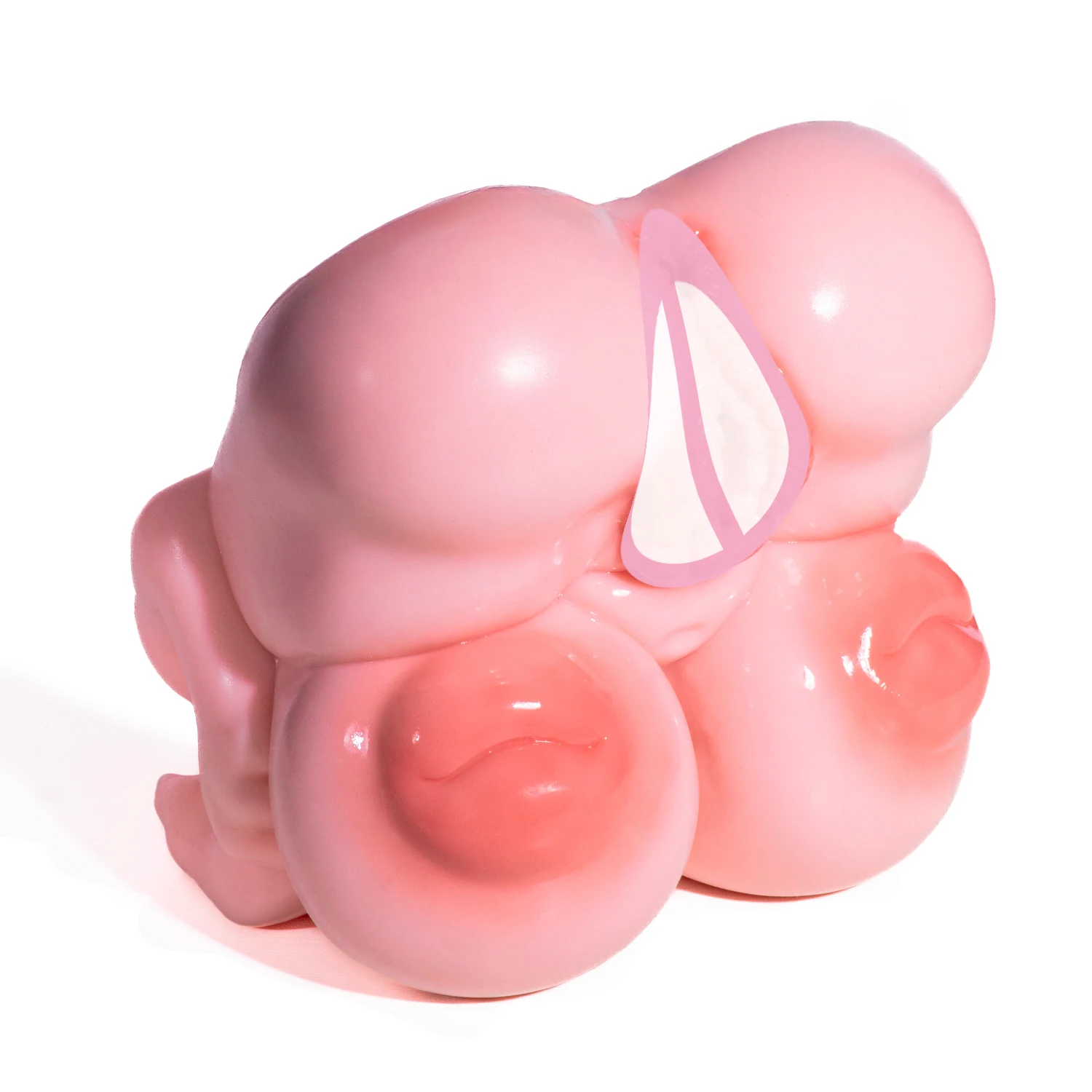 ANOSX Silicone Soft Masturbator Cup Male Penis Cages Dual Hole Pocket Cup Tight Pussy Imitation Vagina Sucking Penis Massager