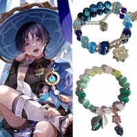 Game Genshin Impact Scaramouche Cosplay Bracelet Wanderer Balladeer Women Pendant Kunikuzushi Bracelets Jewelry Accessories Gift