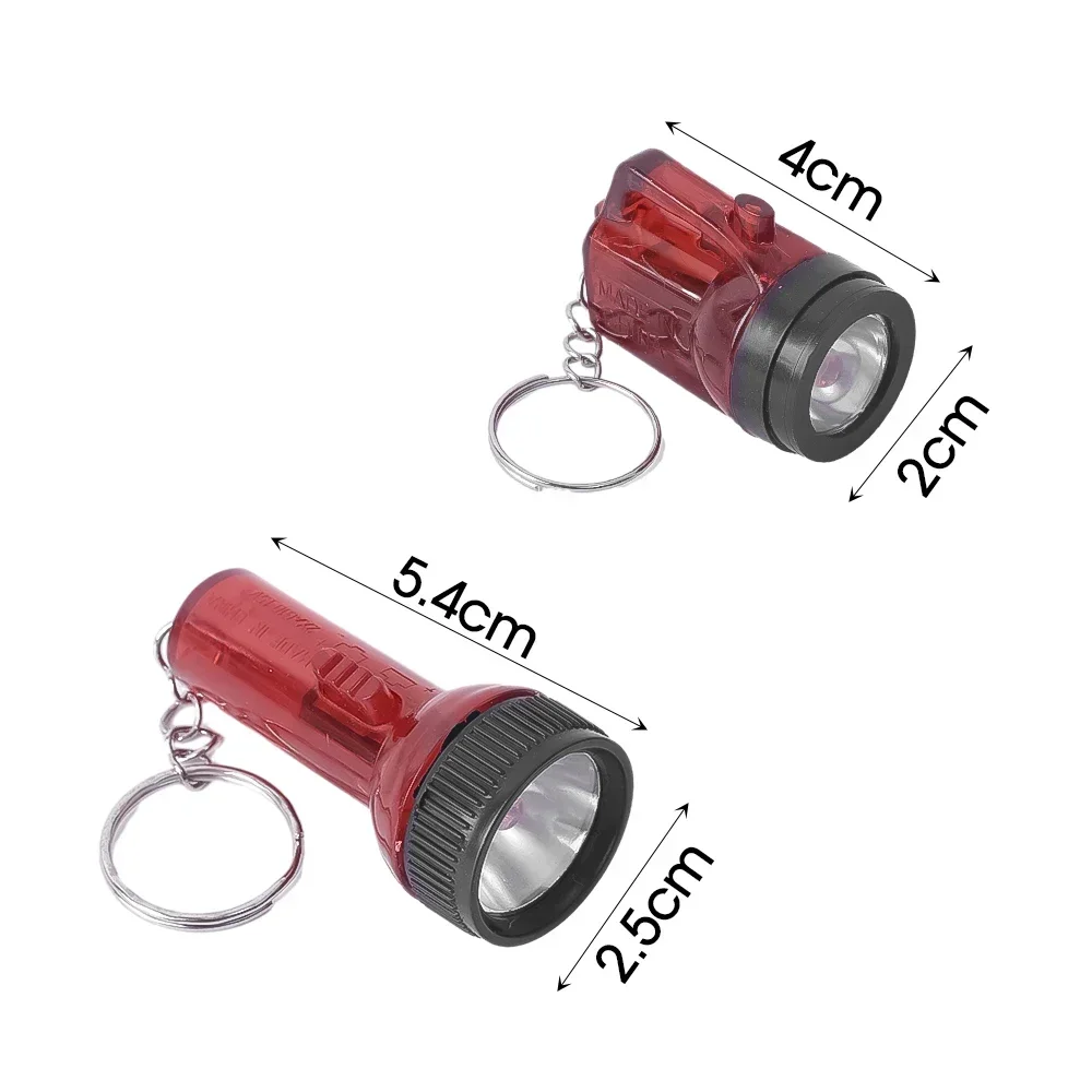 5PCS LED Keychain Flashlights Portable Random Flashlight Miners Outdoor Adventures Reading Floodlighting Tools Practical Gifts