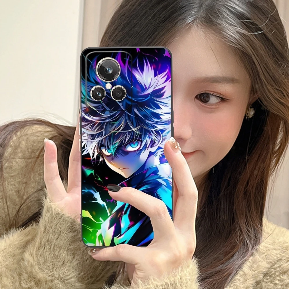 Hunter Killua Cool Mobile Cell Phone Case for Realme GT 2 9i 8i 7i Pro X50 X2 C35 C21 C20 C11 C3 Black Soft Phone Cover Shell