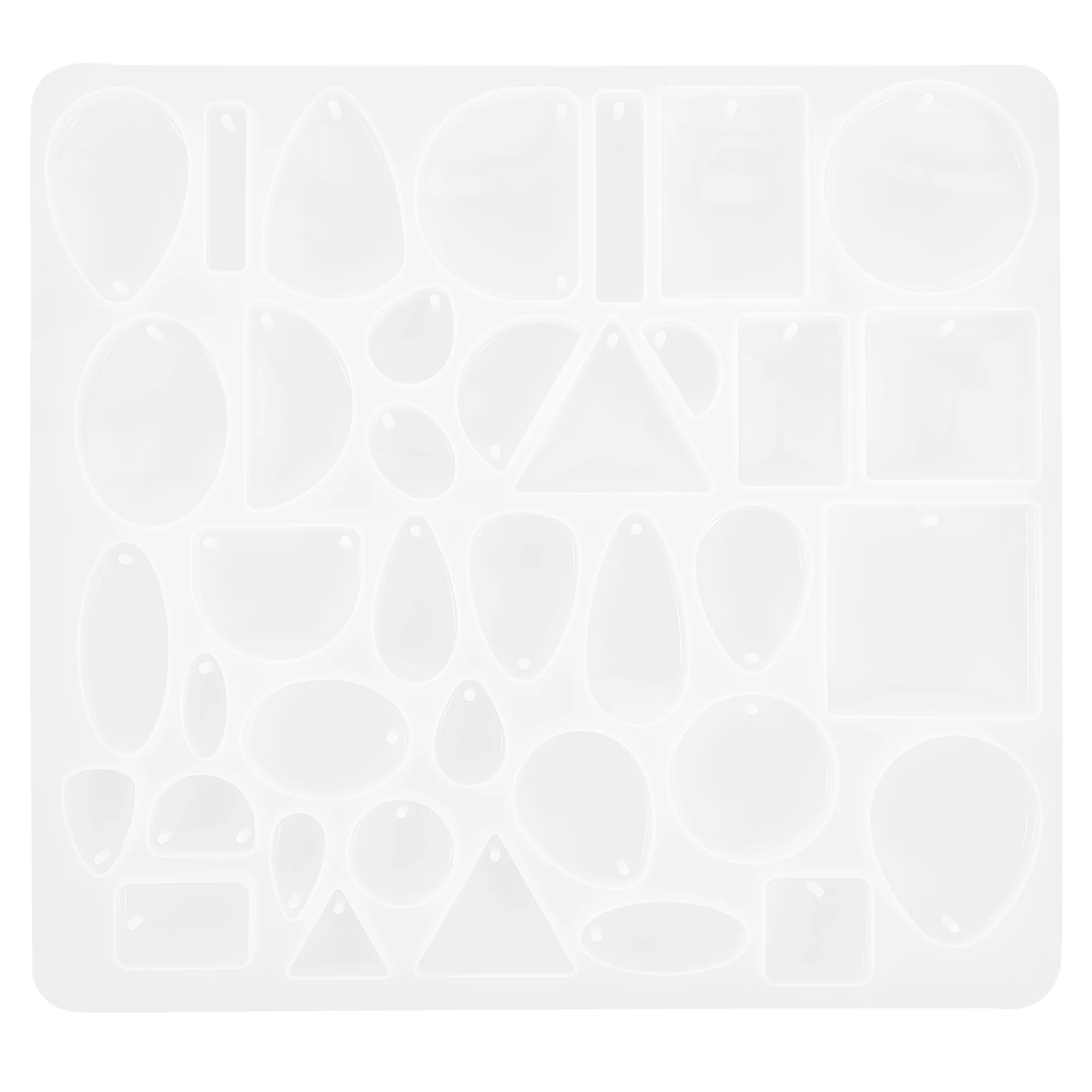 

Pendant Mold Silicone Resin Jewelry Casting Earrings Epoxy Molds Crystal For Diy White