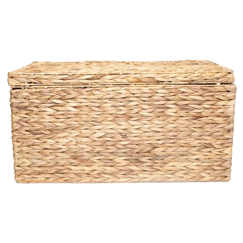 Gardens Natural Water Hyacinth Storage Trunk Large Storage Basket Wicker Basket