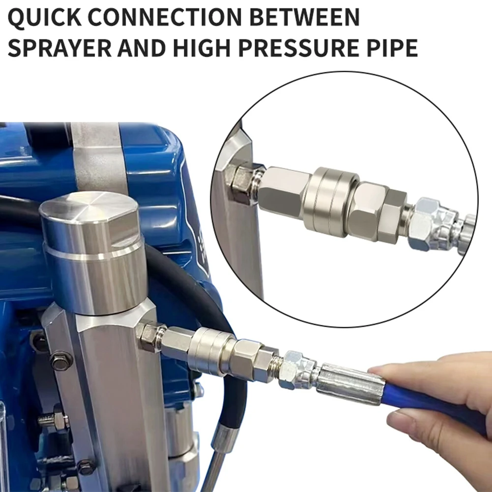 Airless ท่อตรงขั้วต่อแบบหมุน Universal 360 Quick Joint อุปกรณ์ Air ท่อ Quick Coupler Airless Paint