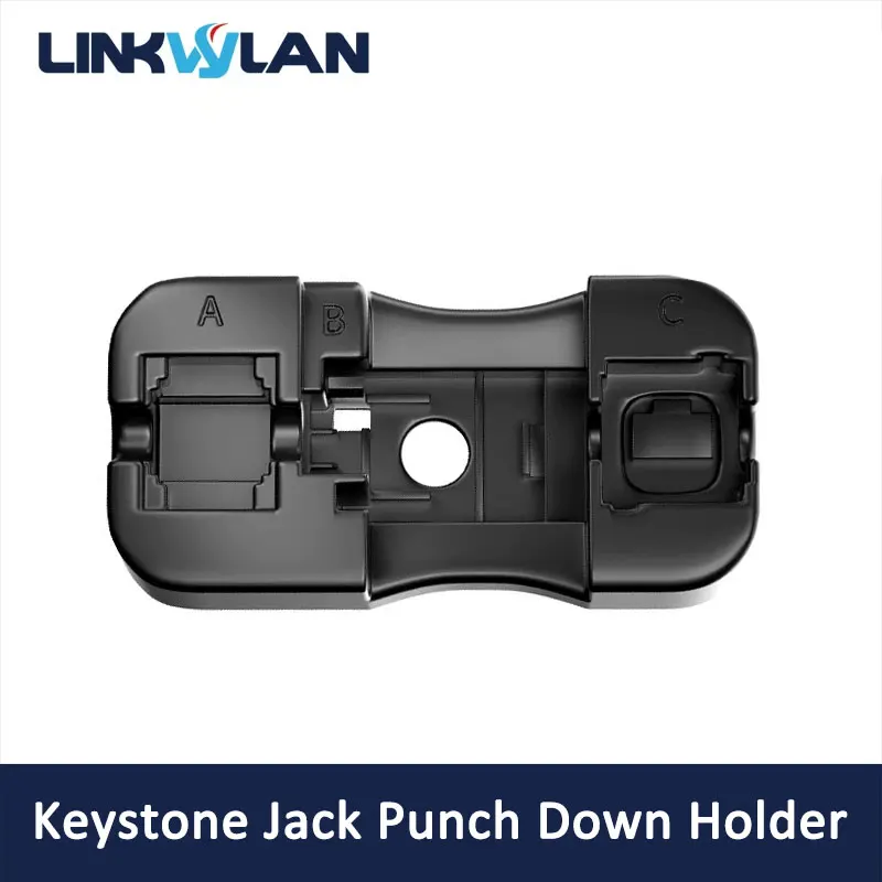 Linkwylan Keystone Jack Punch Down Holder For RJ45 90 Degree 180 Degree RJ11 Telephone Keystone Jack Termination