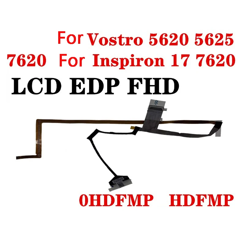 New Genuine Laptop LCD Cable for DELL Inspiron 16 Plus 5620 5625 7620 Vostro 5620 5630 5631 072W0T 0HDFMP 0JPGFX 0T39T9