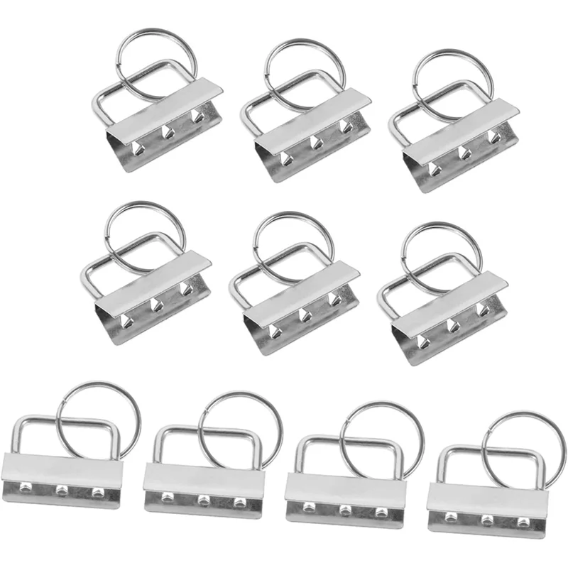 

Новый показано-сделай сам, зажимы для брелоков на запястье, 10 шт., металлические зажимы для брелоков, серебро для лямки, поясная сумка, принадлежности для рукоделия, легкие