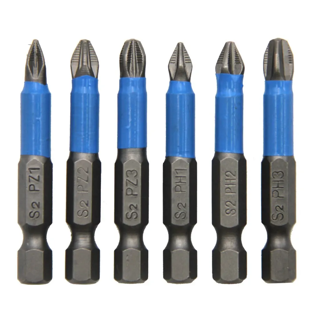 12pc S2 Steel Anti Slip Screwdriver Head Cross Electric Screwdriver Tool Set PH1/PH2/PH3/PZ1/PZ2/PZ3