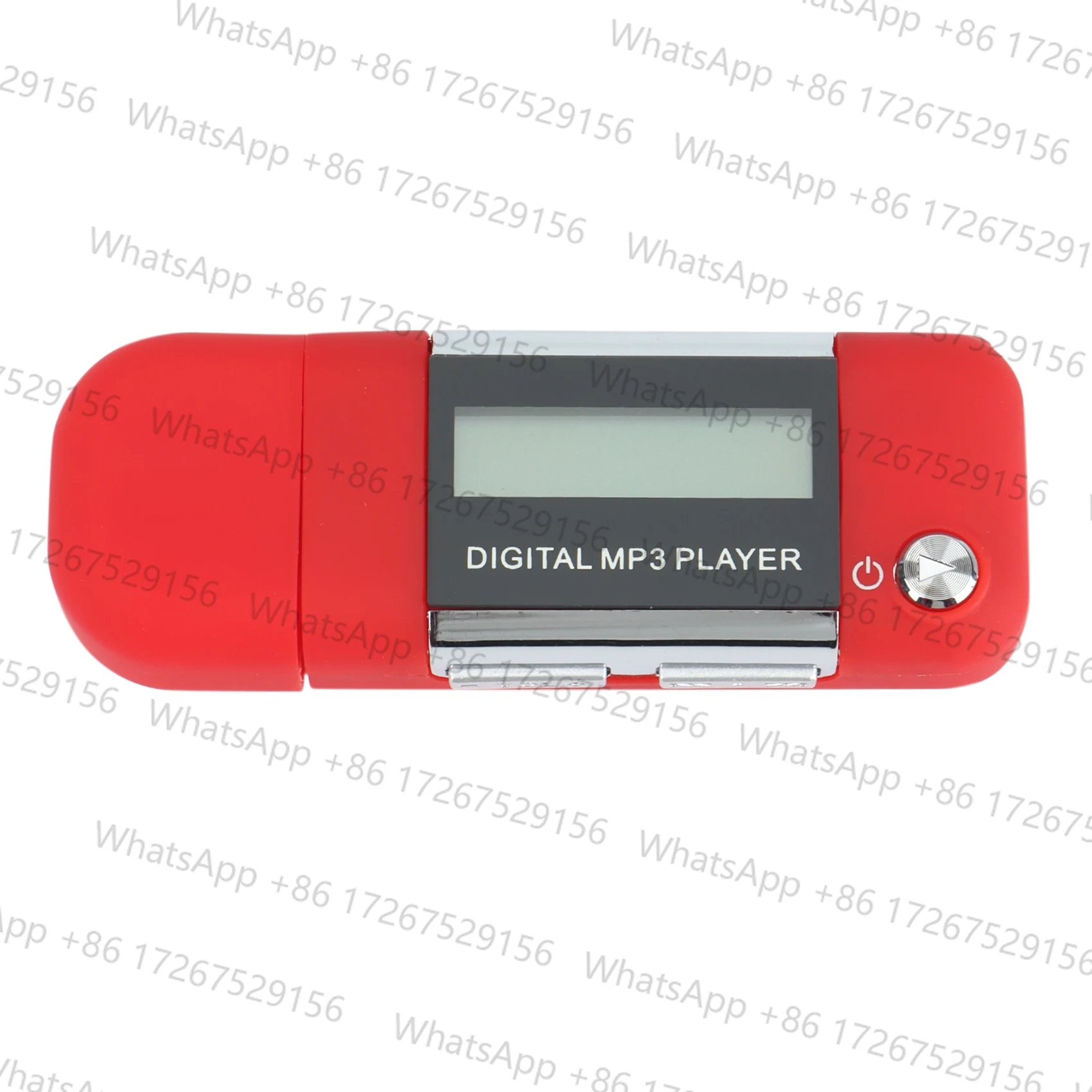 ABZDD Mp3 Player 4GB U Disk Music Player Supports Replaceable AAA Battery, Recording (Red)