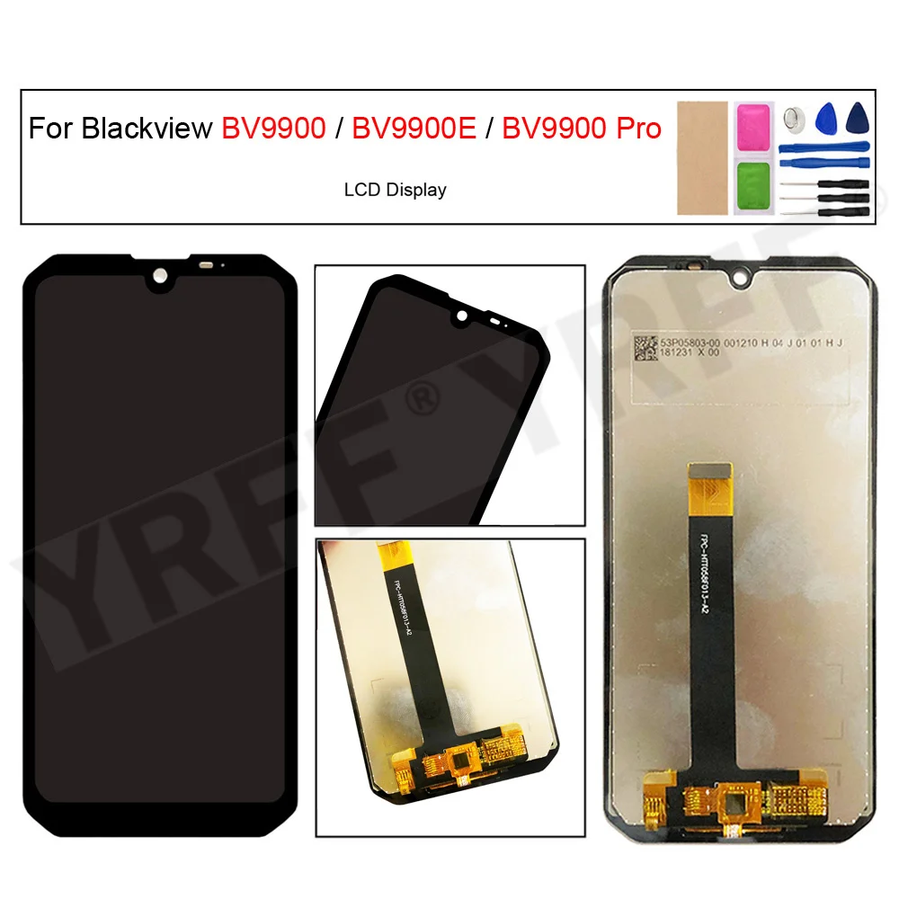 LCD Touch Screen Digitizer Assembly Replacement for Blackview BV9900 Pro BV9900E LCD Display