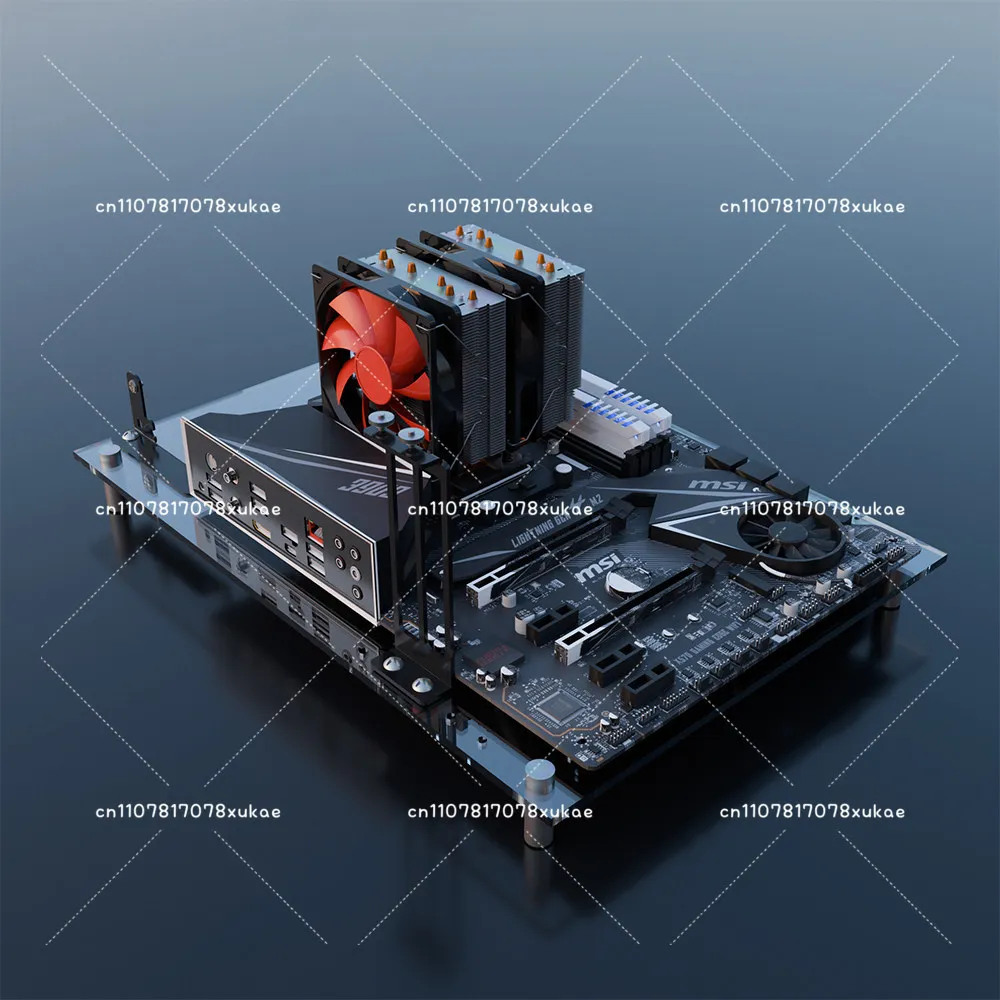 Custom open fully transparent plexiglass case main board bracket, support MATX ATX X99