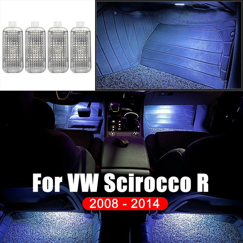 

For Volkswagen VW Scirocco R 2008 2009 2010 2011 2012 2013 2014 Car Footwell Lamp Atmosphere Lights Interior Trim Accessories