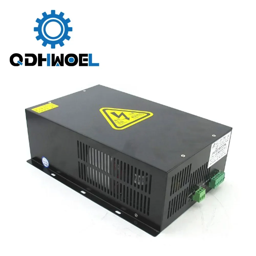 QDHWOEL 80W Co2 Laser Power Supply AC220V HY-T80 لآلة قطع النقش بالليزر Co2
