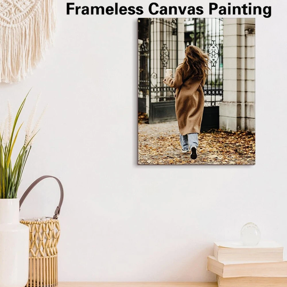 1 Pieza de Cuadro Personalizado sin Marco con Fotos de la Rutina Diaria, Impresiones para Pared, Cuadros para el Hogar, Sala de Estar, Pintura Mural