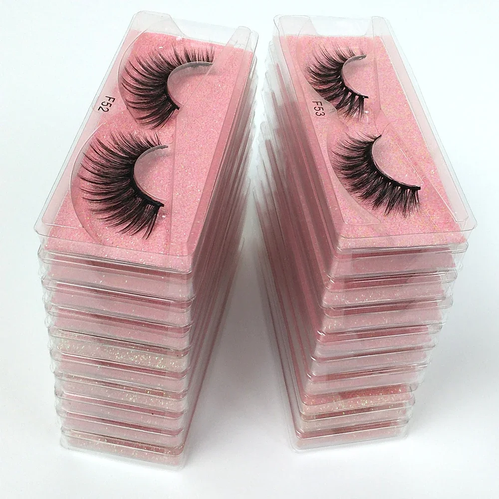 10 Paar gefälschte Wimpern Großhandel 3D-Augenwimpern Pack natürliche falsche Wimpern Make-up gefälschte Wimpern Bulk – Detail 1