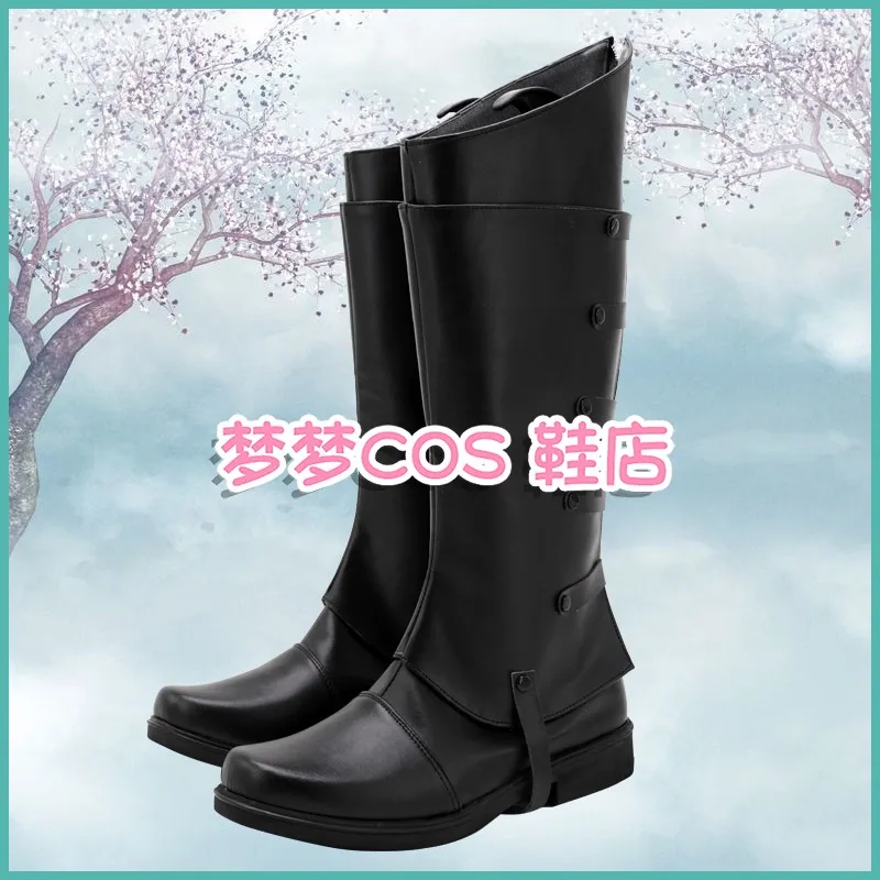DMC 5 Vergil Cosplay zapatos botas del diablo Halloween Anime botas negras