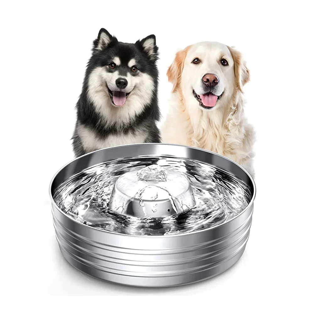 Intelligent Stainless Steel Dog Water Fountain Automatic Drinker For Dogs Feeder Pet Water Dispenser Drinking Fountain For Cats