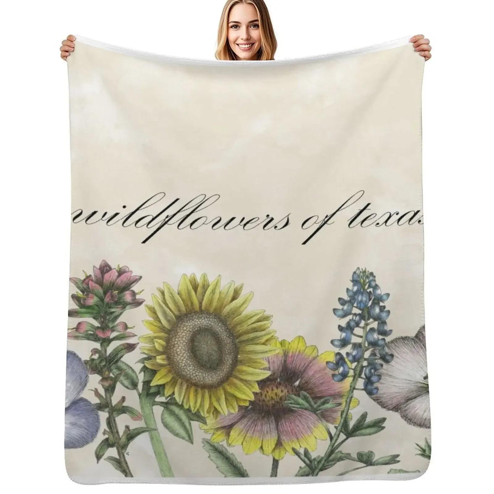

Wildflowers of Texas Throw Blanket blankets ands Camping Winter beds Luxury Thicken Blanket