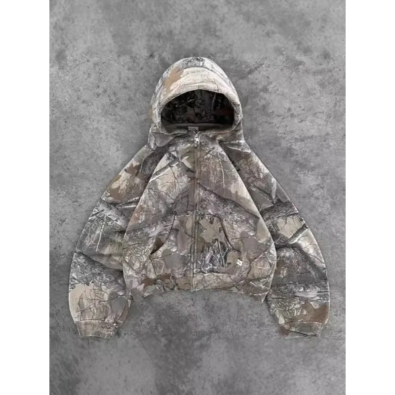 2025 New Vintage Leopard Hoodies Women Y2k Oversized Animal Print Hooded Sweatshirts Pullovers Retro Hip Hop Streetwear hoodie