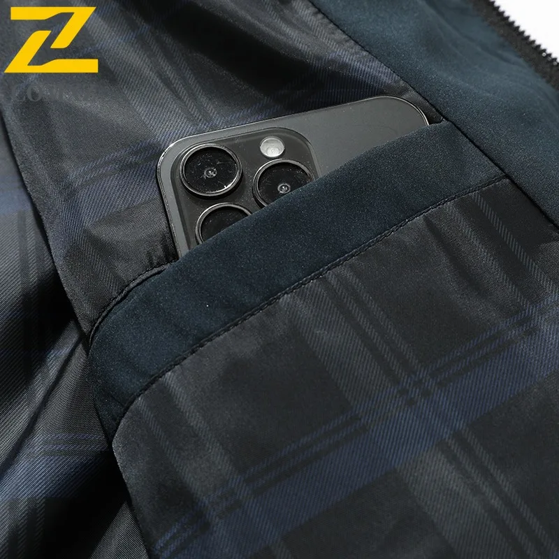 سترة رجالية كاجوال مريحة للأعمال من COMXZ معطف خفيف للدراجات النارية ملابس يومية خفيفة مقاومة للاهتراء ملابس رجالية شتوية جديدة #5