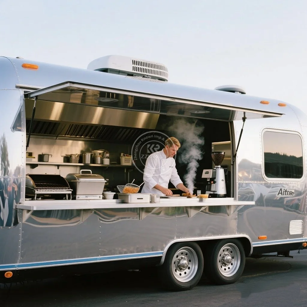 

Stainless steel customization Hot Dog Ice Cream Cart Food Trailer Food Trailer Mobile Food Cart Coffee Pizza Fast Food Truck
