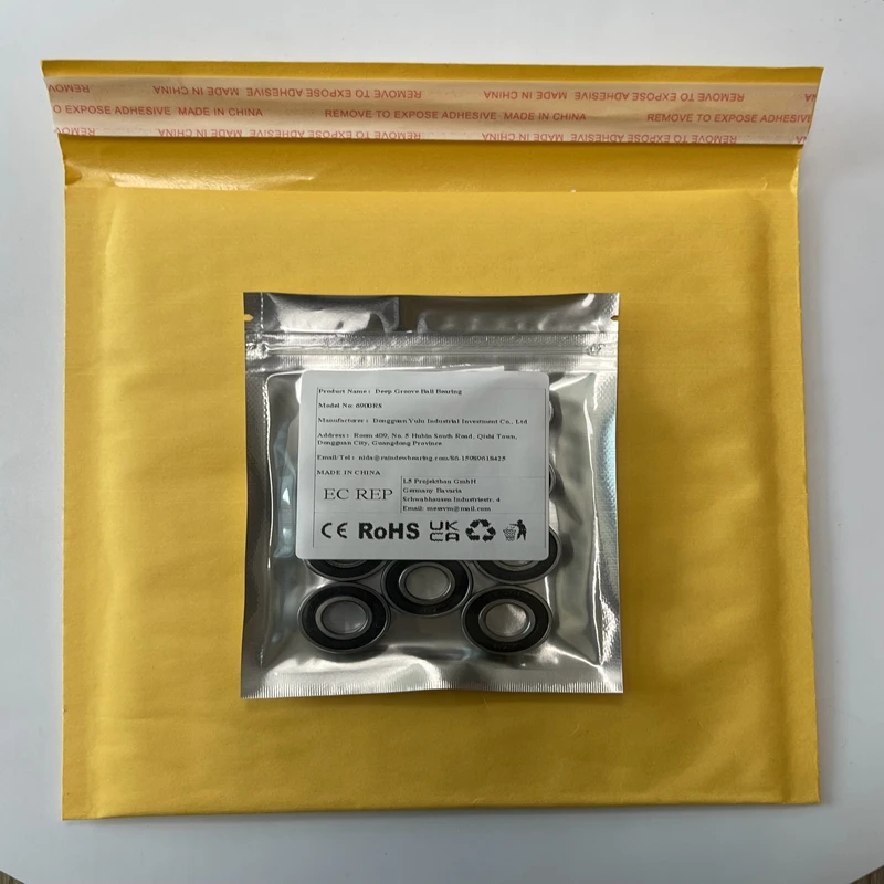 6 STKS 6900RS Lager ABEC-7 10x22x6mm Metrische Dunne Gedeelte 6900 2RS Zwarte Kogellagers 6900RS