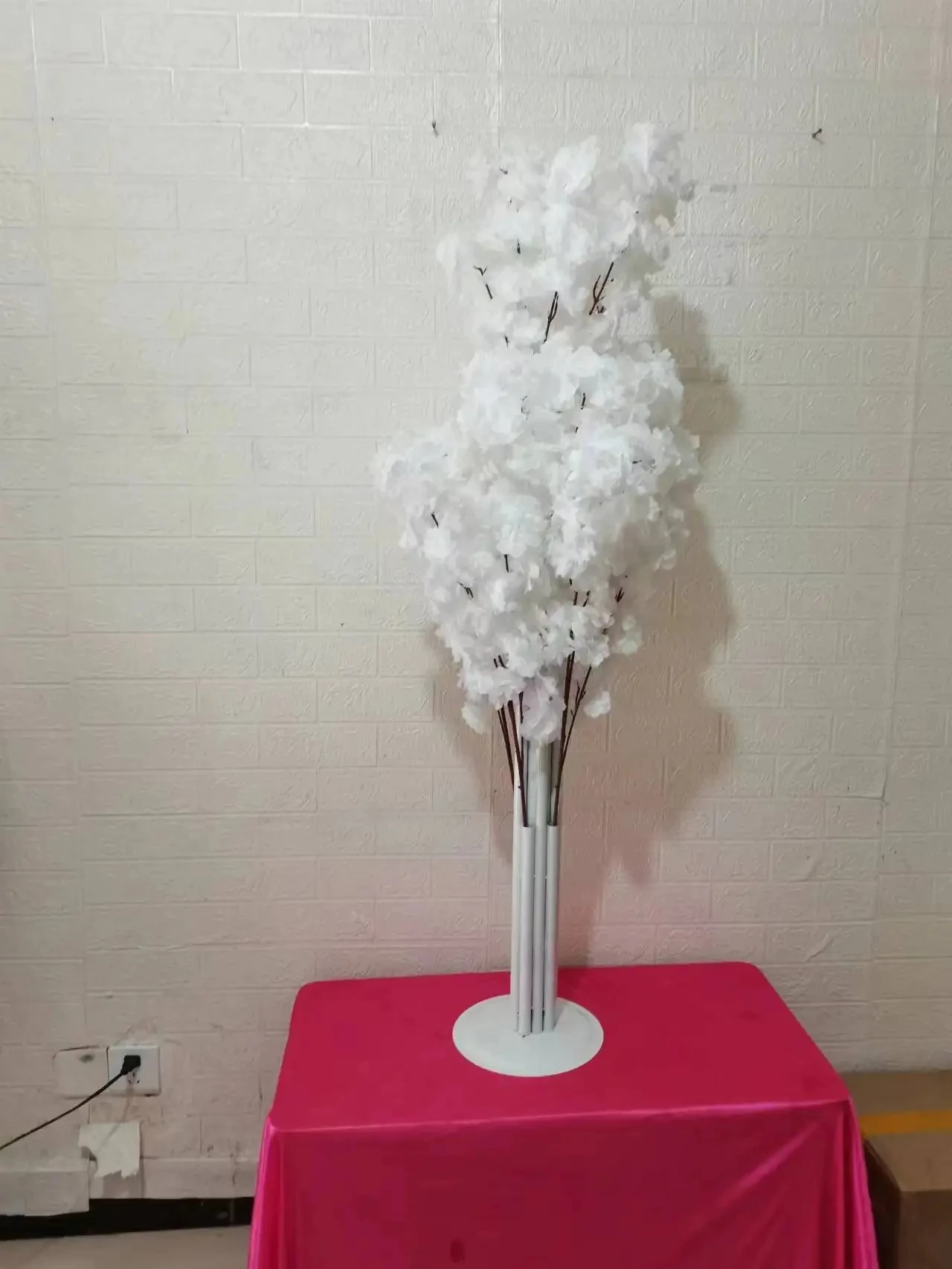 150cm Tall Faux Cherry Blossom Tree Aisle Column Waypoint Wedding Centerpieces