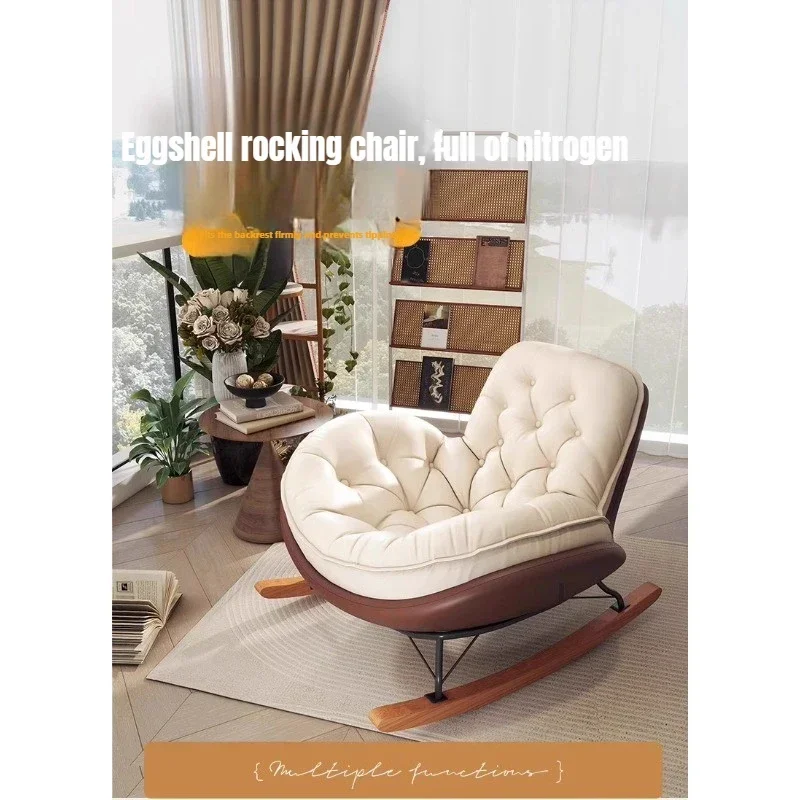 Lazy Sofa Rocking Chair Reclining Sleepable Bedroom Single Recliner Home Balcony Leisure Chair Tatami Seat  Floor Chair