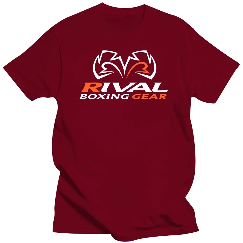 2026 Rival Boxing T-Shirt für Herren und Damen - Schwarz mit Design-Print und Ärmeln