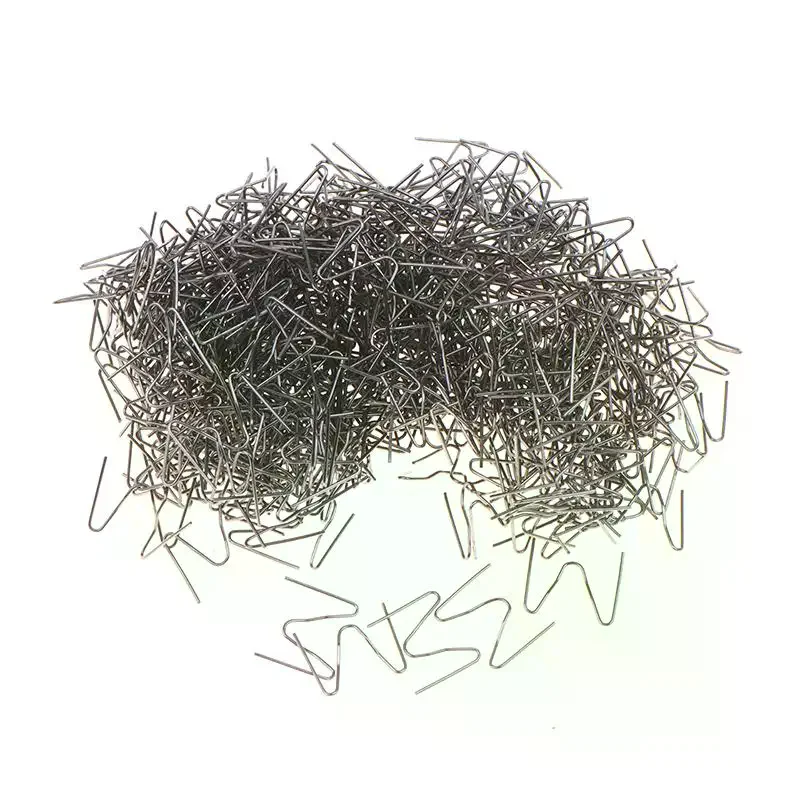 Universal Plastic Repair Hot Staples 500Pcs Pre Cut 0.6/0.8mm Wave Staples for Car Parts Welding Repair Use