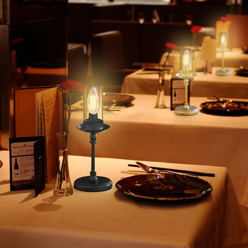 J6PD Candelabra Lamp Night Light Dimmable Anmulate Lamp Lamp