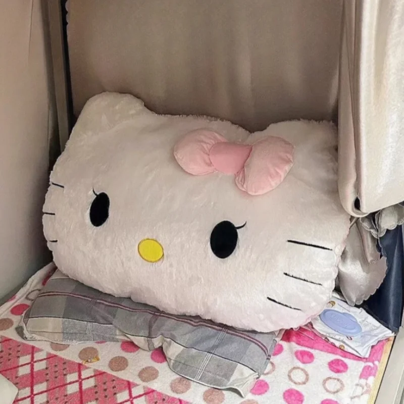 Big Size Girl's favoriete Hello Kitty Rugkussen Hoofdsteun Comfortabele slaapbank Sierkussen Knuffelkussen Home Decor Geschenken