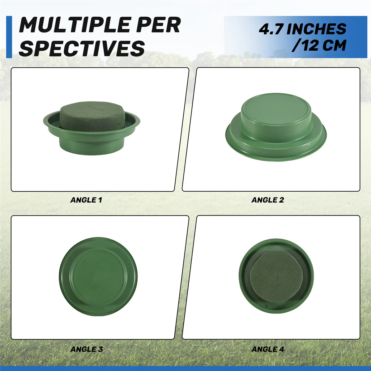 

UNSAI 16Packs Floral Foam Rounds in Bowls DIY Flower Arrangement Kit Green Round Wet Flower Foam Blocks for Artificial Flower