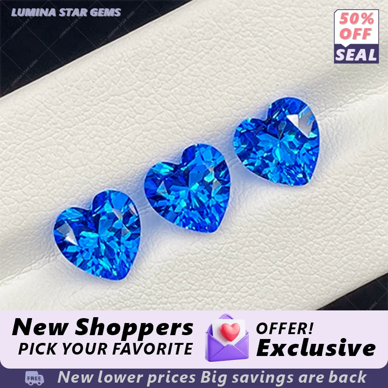 

Синтетические драгоценные камни TCobalt Spinel, огранка «Сердце», с сертификатом, ручная огранка, доступны различные формы на выбор