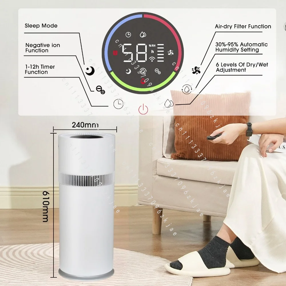 Evaporative Humidifier Fog-free Support Wifi Electric Humidifier