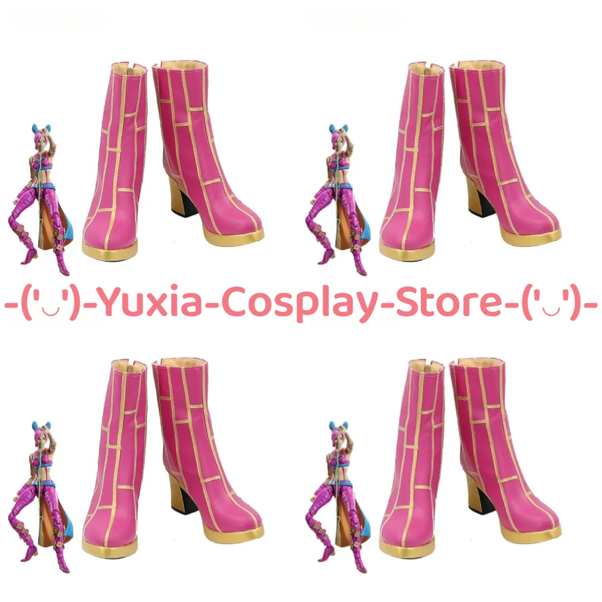 

Юксиакосплей! Невероятные приключения ДжоДжо, Джолин Куджо, обувь для косплея, реквизит для персонажей аниме, ботинки из искусственной кожи, костюм для Хэллоуина