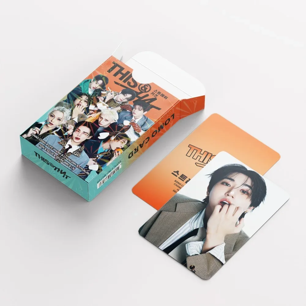92 Stück Koreanische Hot Idol Neualbum "THIS&THAT" Hochwertige Lomo-Karten Felix BangChan HyunJin I.N Han Fans Sammelkarten – Detail 19