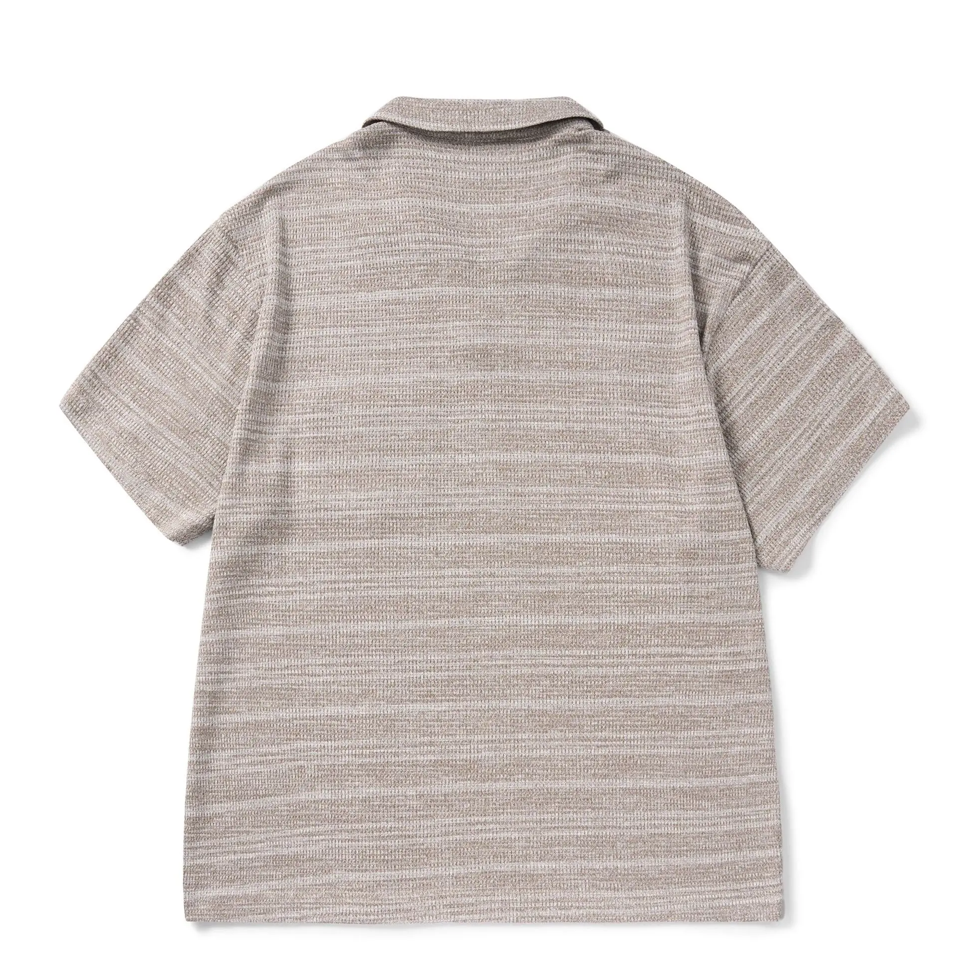 American Retro Short Sleeve Polo Shirt Loose Knitted Shirt Trendy Brand Couple V-neck Half Sleeve