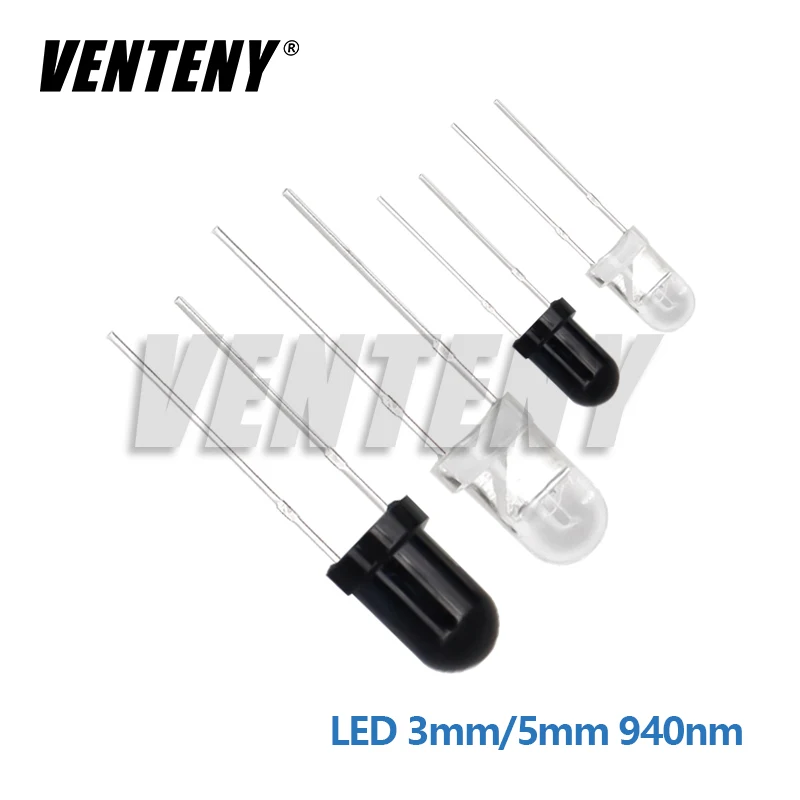 10 paia 3mm 5mm 940nm LED Emettitore a infrarossi e ricevitore IR Diodi 301A per arduino