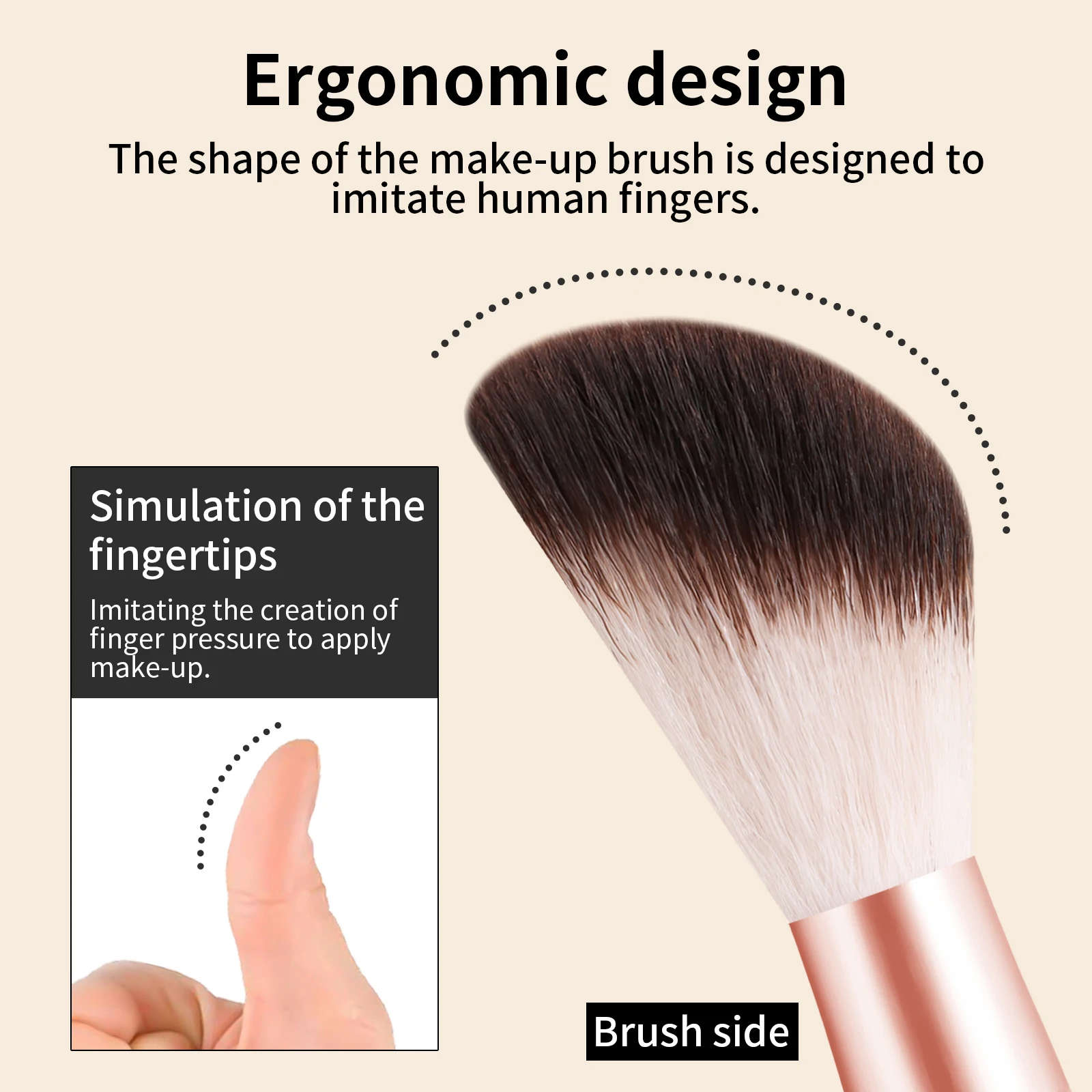 Brocha de maquillaje para sombra de ojos individual, colorete en polvo, nueva brocha de maquillaje de tubo largo, experto de belleza, brocha de maquillaje de tubo largo de pelo de nailon